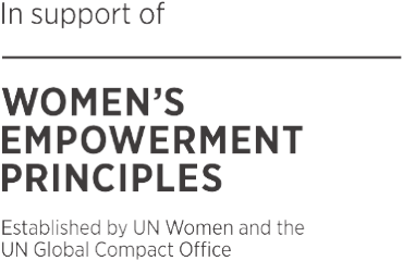 In support of Women's Empowerment Principles, established by UN Women and the UN Global Compact Office